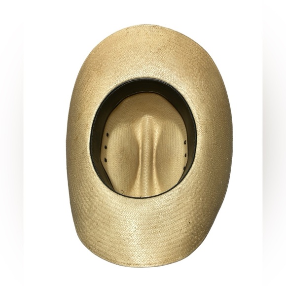 Western straw hat one size unisex imported - Picture 6 of 8